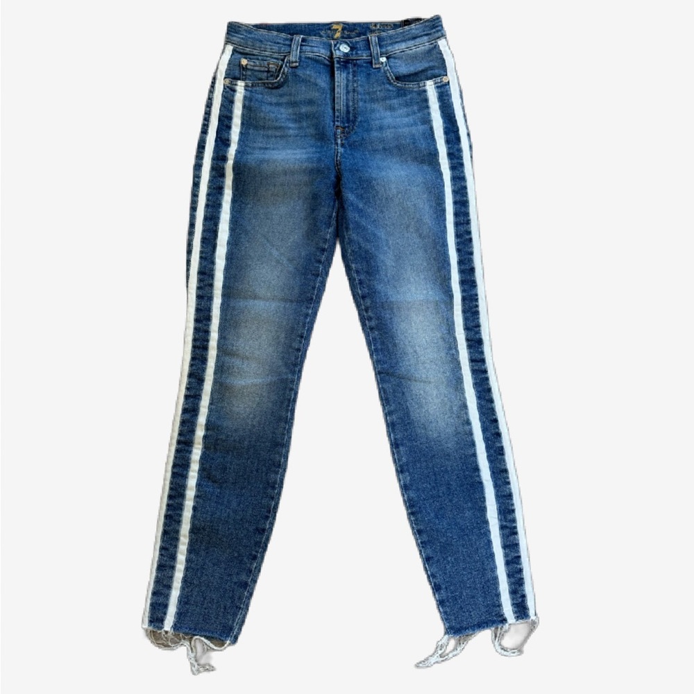 7forallmankind jeans with racing stripe